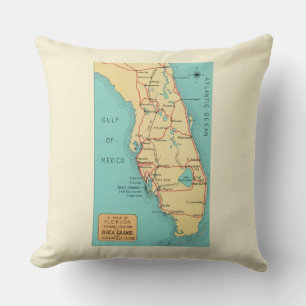 Boca Grande & Useppa Florida Throw Pillow