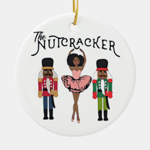 Boca Raton Black Nutcracker Funny Christmas Ceramic Tree Decoration