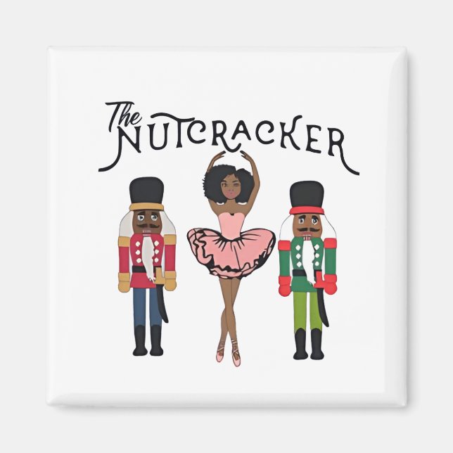 Boca Raton Black Nutcracker Funny Christmas  Magnet (Front)
