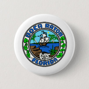 Boca Raton Florida 6 Cm Round Badge