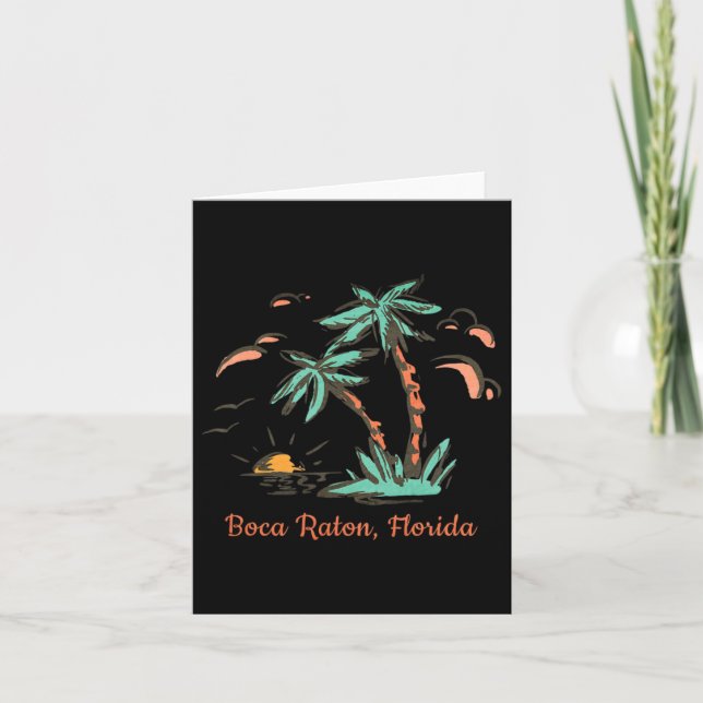 Boca Raton Florida Beaches  Card (Front)