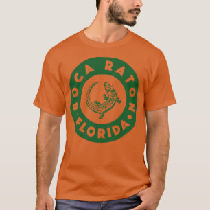Boca Raton Florida Circle Green T-Shirt