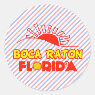 Boca Raton, Florida Classic Round Sticker