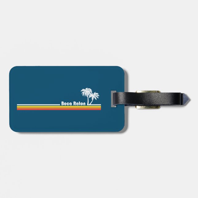 Boca Raton Florida Luggage Tag (Back Horizontal)