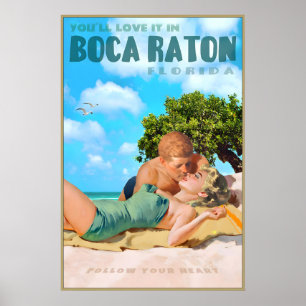 Boca Raton Florida Marilyn Monroe John Kennedy Poster