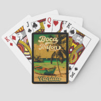 Boca Raton Florida Palm Tree Beach Vintage FL