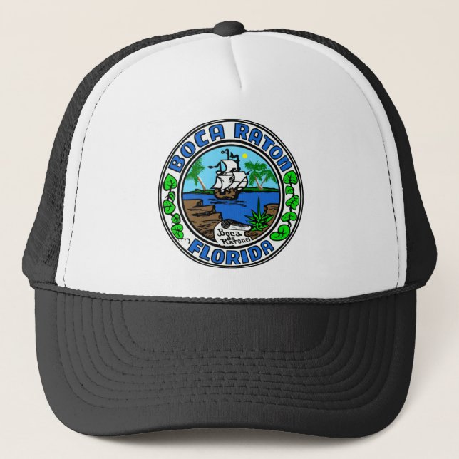 Boca Raton Florida Trucker Hat (Front)