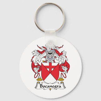 Bocanegra Family Crest Key Ring