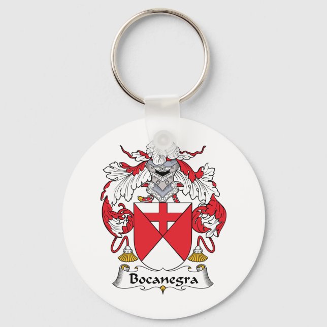 Bocanegra Family Crest Key Ring (Front)