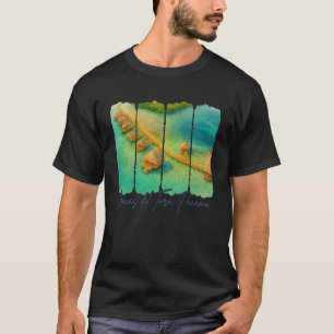 Bocas del Toro Panama Travelling Trip Brushstroke  T-Shirt