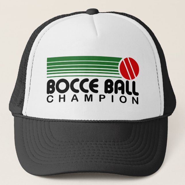 Bocce Ball Champion Trucker Hat (Front)