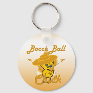 Bocce Ball Chick #10 Key Ring
