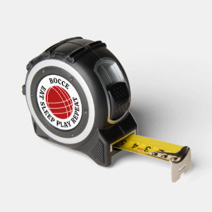 Bocce ball Eat Sleep Play Repeat tape measure 1