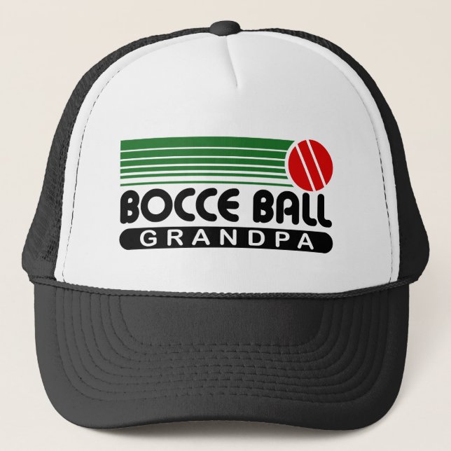 Bocce Ball Grandpa Trucker Hat (Front)