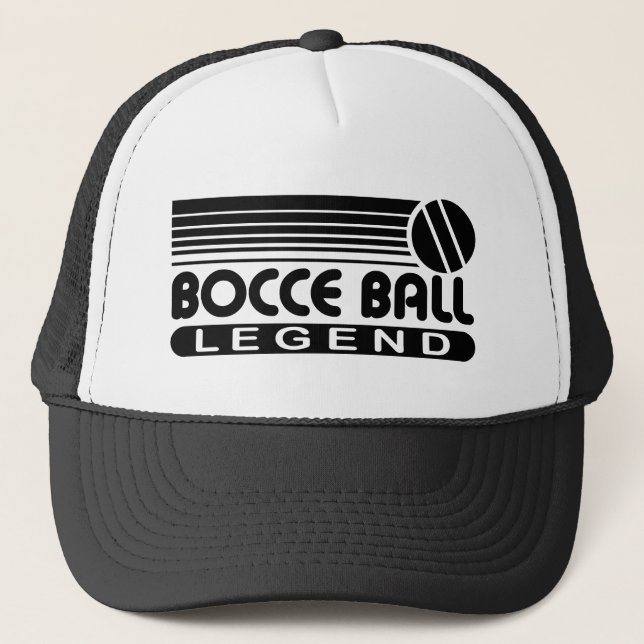 Bocce Ball Legend Trucker Hat (Front)