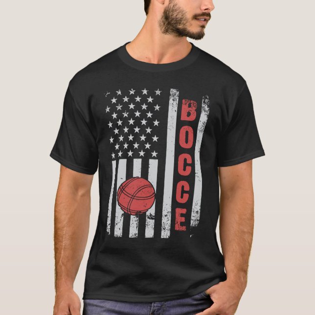 Bocce Ball Player for Petanque Game  10 T-Shirt (Front)