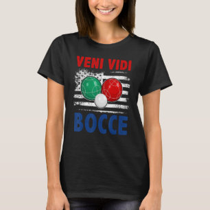Bocce Ball Player USA Flag Patriotic 4 T-Shirt