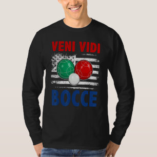 Bocce Ball Player USA Flag Patriotic 4 T-Shirt