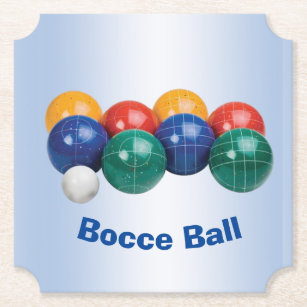 Bocce Ball Sturdy Paper Coasters