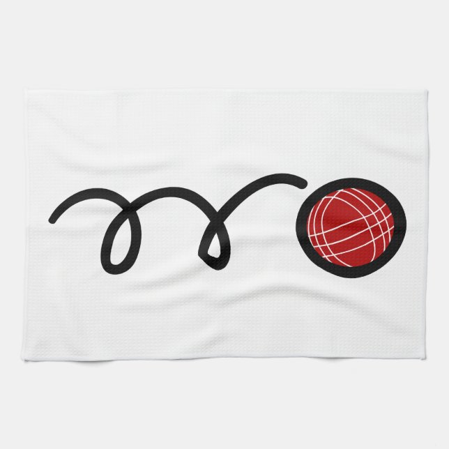 Bocce ball tea towel (Horizontal)
