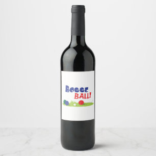 Bocce Ball Wine Label