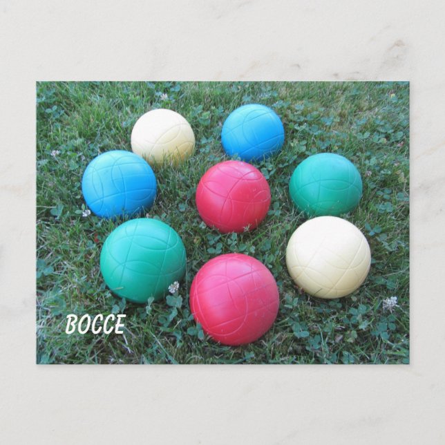 Bocce Balls Postcard (Front)