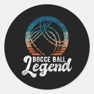 Bocce Byll Legend - Lawn Bowling Game Boule Byll F Classic Round Sticker