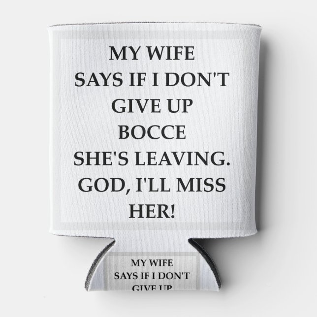 BOCCE CAN COOLER (Front)