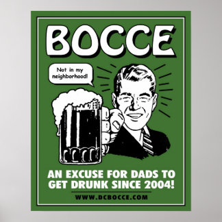 Bocce Dads Poster - Green