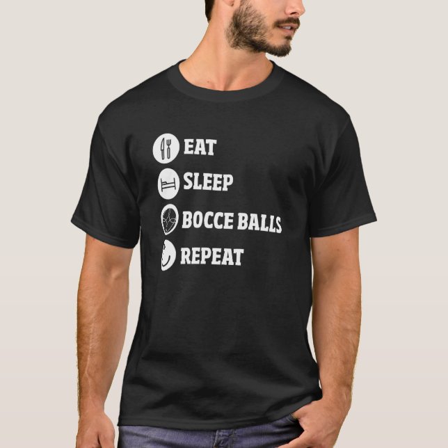 Bocce Player Bocce Game Sports Bocce Ball T-Shirt (Front)