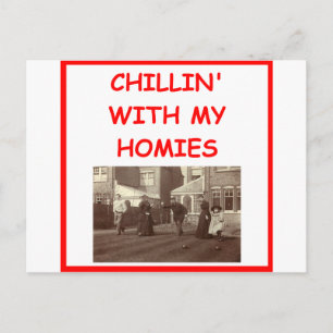 bocce postcard