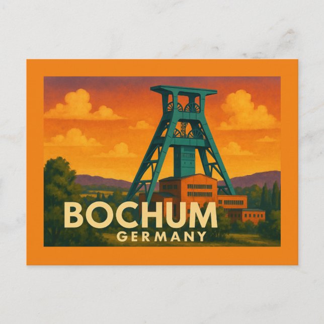 Bochum Germany City Art Postcard (Front)