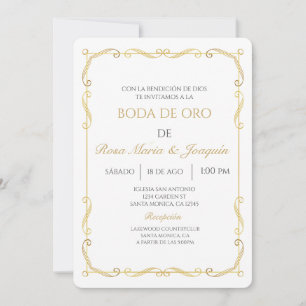 Boda de oro invitation