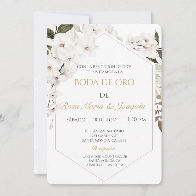 Boda de oro invitation (Front)