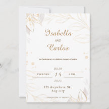 Boda En Espanol Invitations