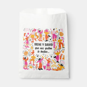 Boda Festivalale - Baile Disco - Orange and Pink Favour Bags