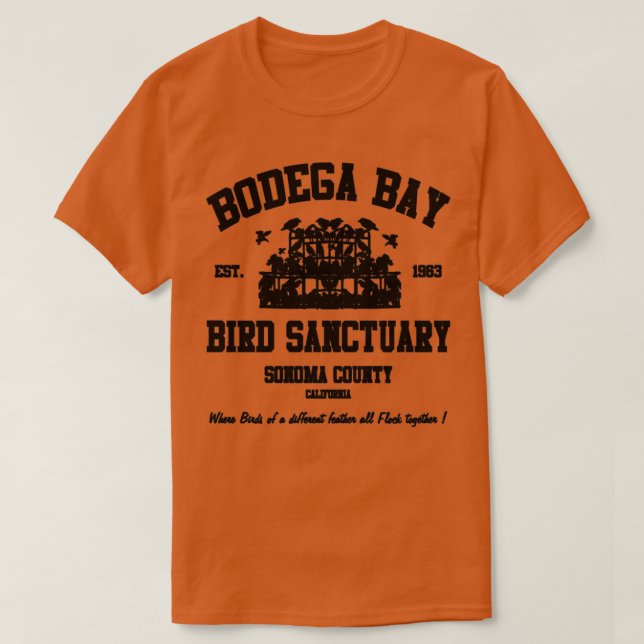 BODEGA BAY BIRD SANCTUARY T-Shirt (Design Front)
