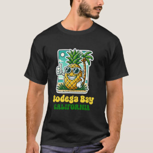 Bodega Bay CA California Cute Beach Pineapple Thum T-Shirt