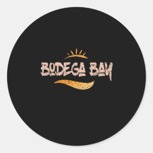 Bodega Bay California Streetwear Classic Round Sticker