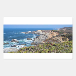 Bodega Head Rugged Coast and Trail Rectangular Sticker