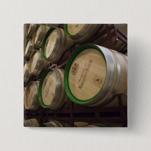 Bodega Marques de Riscal winery, wine cellar 15 Cm Square Badge (Front)