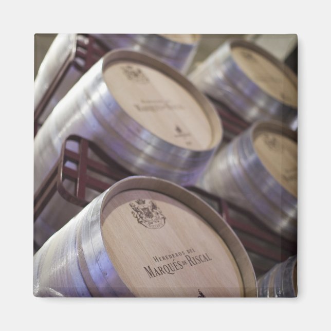 Bodega Marques de Riscal winery, wine cellar Magnet (Front)