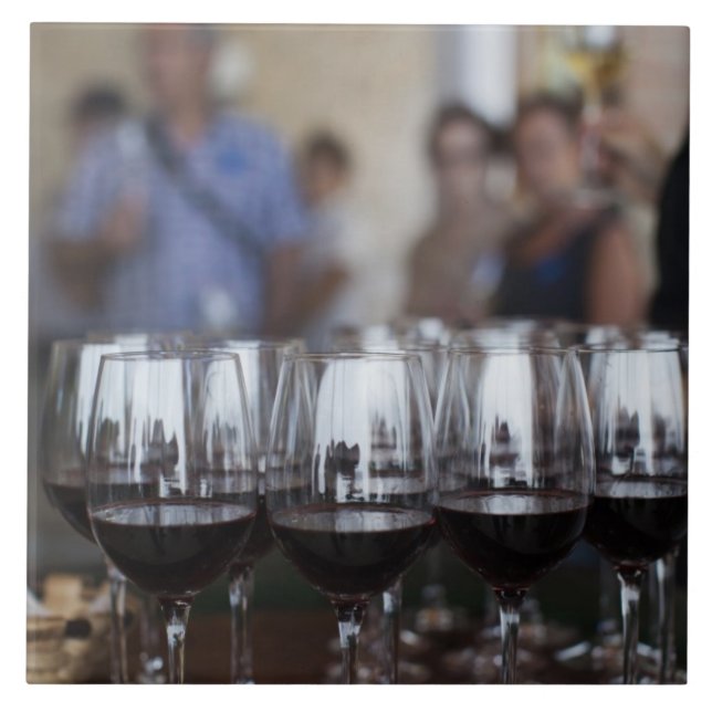 Bodega Marques de Riscal winery, wine tasting Tile (Front)