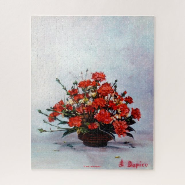 Bodegón de flores jigsaw puzzle (Vertical)