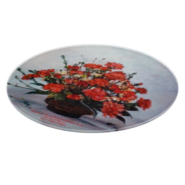 Bodegón de flores/Still life of flowers Cutting Board (Corner)