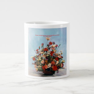 Bodegón de flores/Still life of flowers Large Coffee Mug