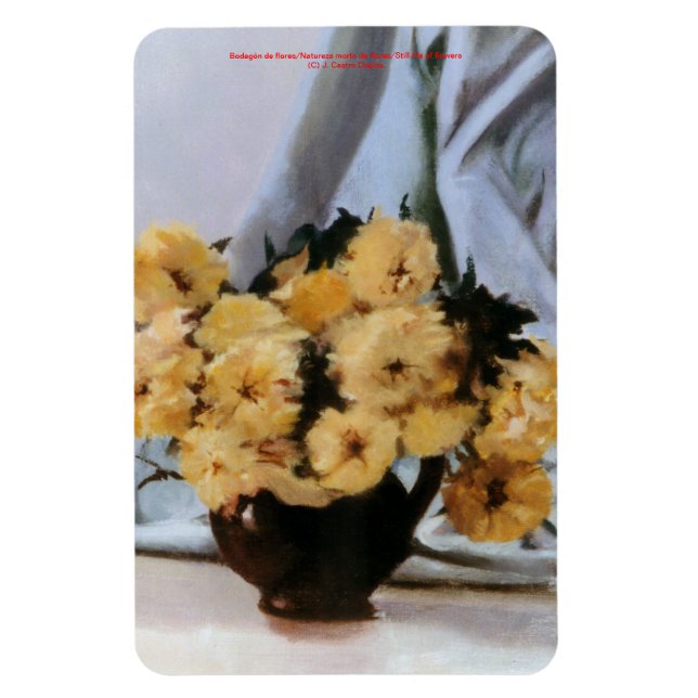 Bodegón de flores/Still life of flowers Magnet (Vertical)