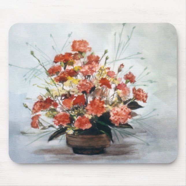 Bodegón de flores/Still life of flowers Mouse Pad (Front)