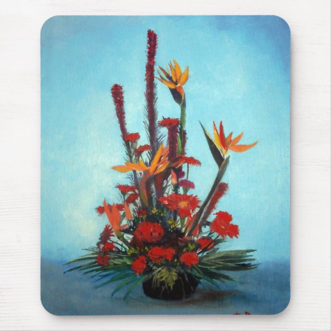 Bodegón de flores/Still life of flowers Mouse Pad (Front)