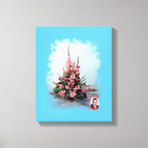 Bodegón of flowers/Still life of flowers Canvas Print